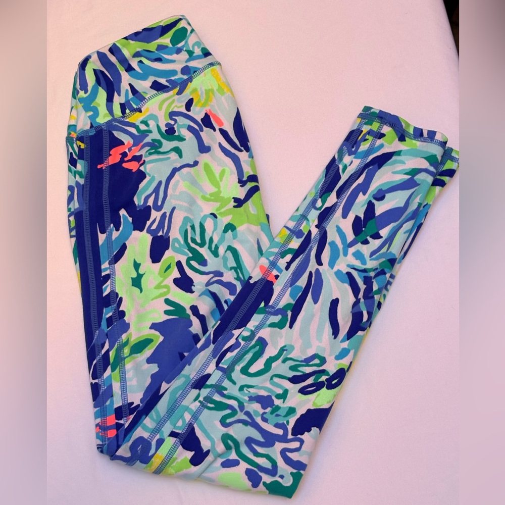 LILLY PULITZER WOMENS SIZE XS LEGGINGS SEE PICS FOR DETAILS GUC